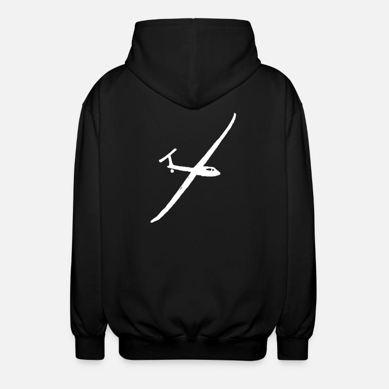 Gliding Motor sailing Gliding - Unisex Hooded Jacket - black