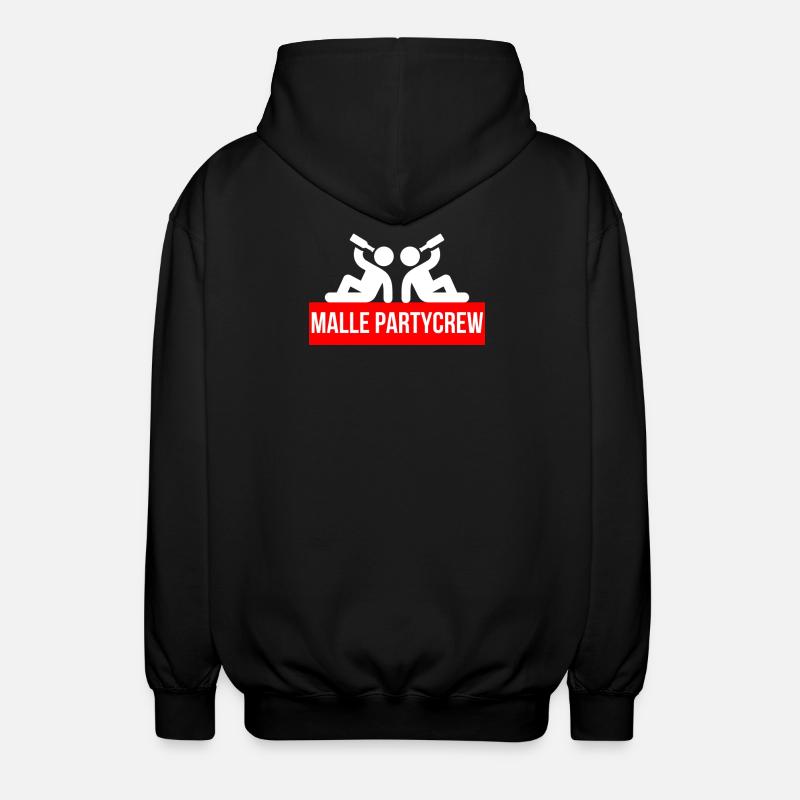 Malle Party Crew - Veste à capuche unisexe - noir