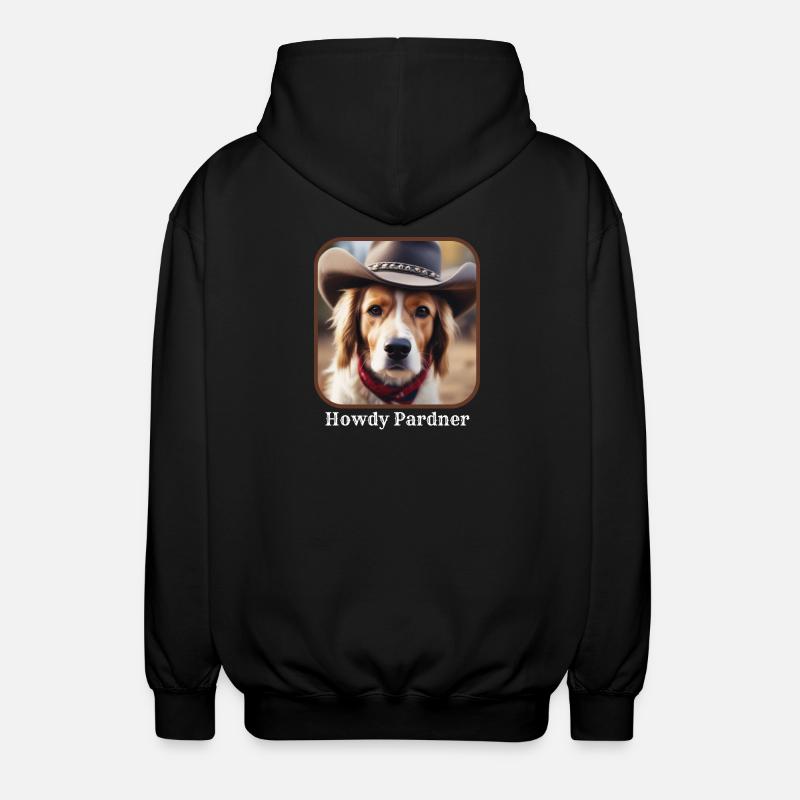 Hallo Pardner - Unisex Kapuzenjacke - Schwarz