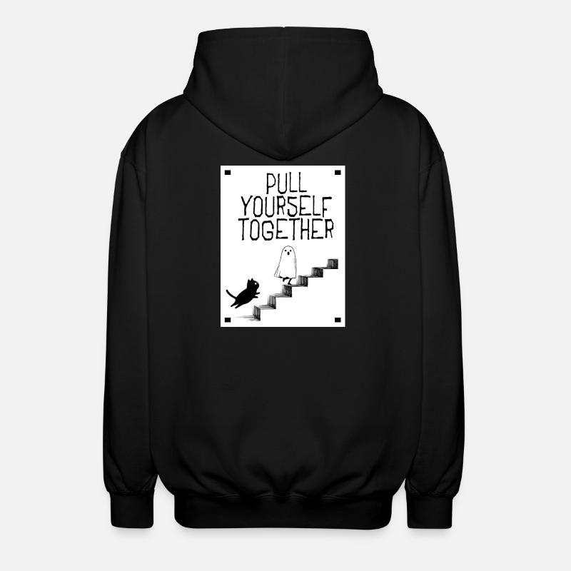 Pull yourself together - Unisex Kapuzenjacke - Schwarz