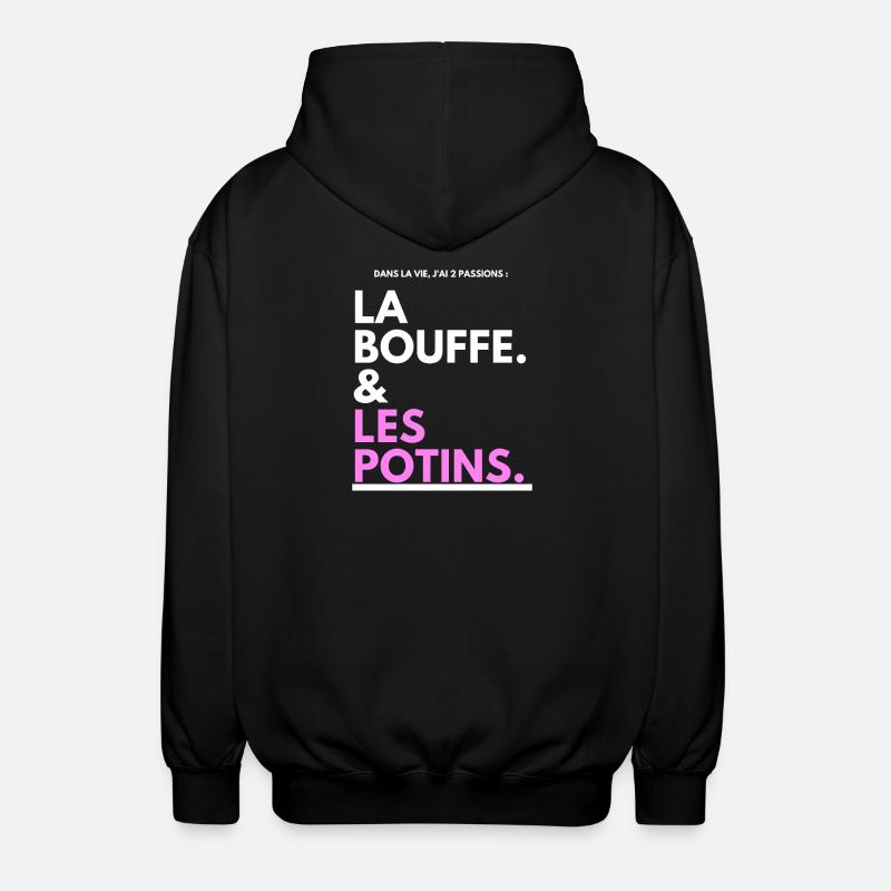 Klatsch Tippfehler Schwarz Pink - Unisex Kapuzenjacke - Schwarz