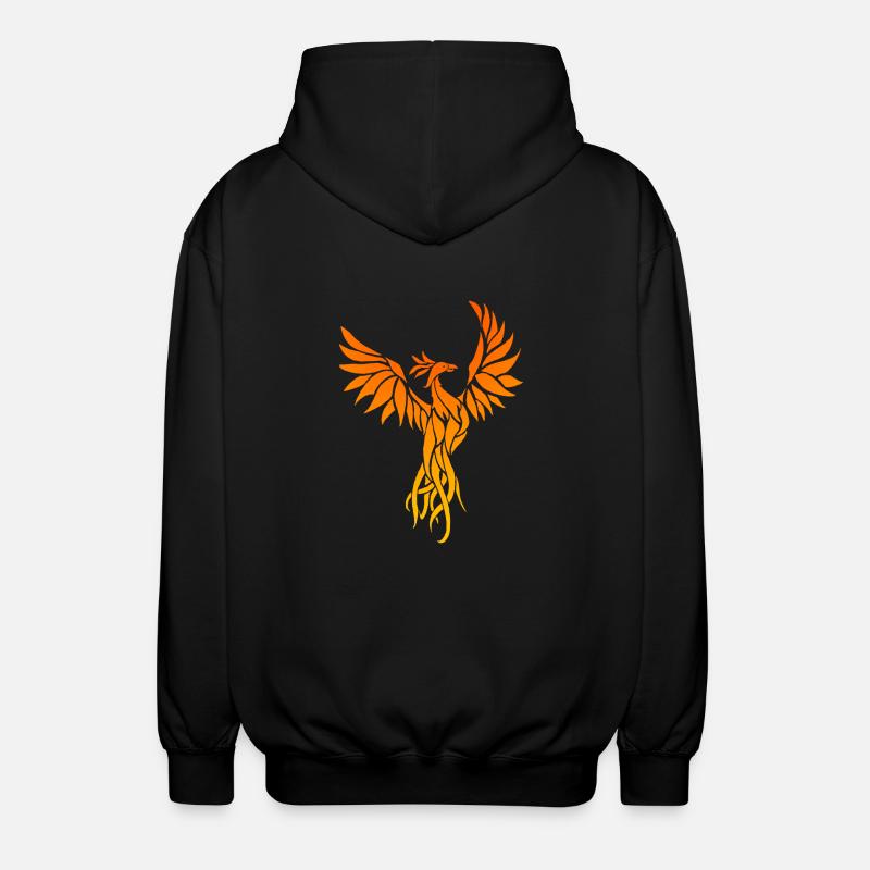 phoenix_2 - Unisex Kapuzenjacke - Schwarz