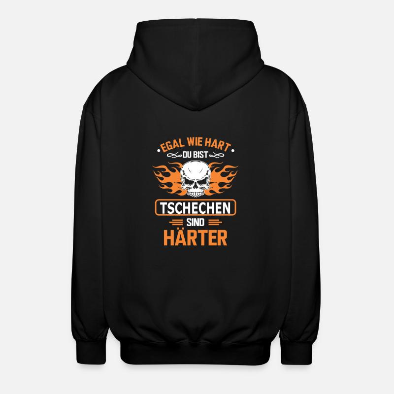 TSCHECHEN - Unisex Kapuzenjacke - Schwarz