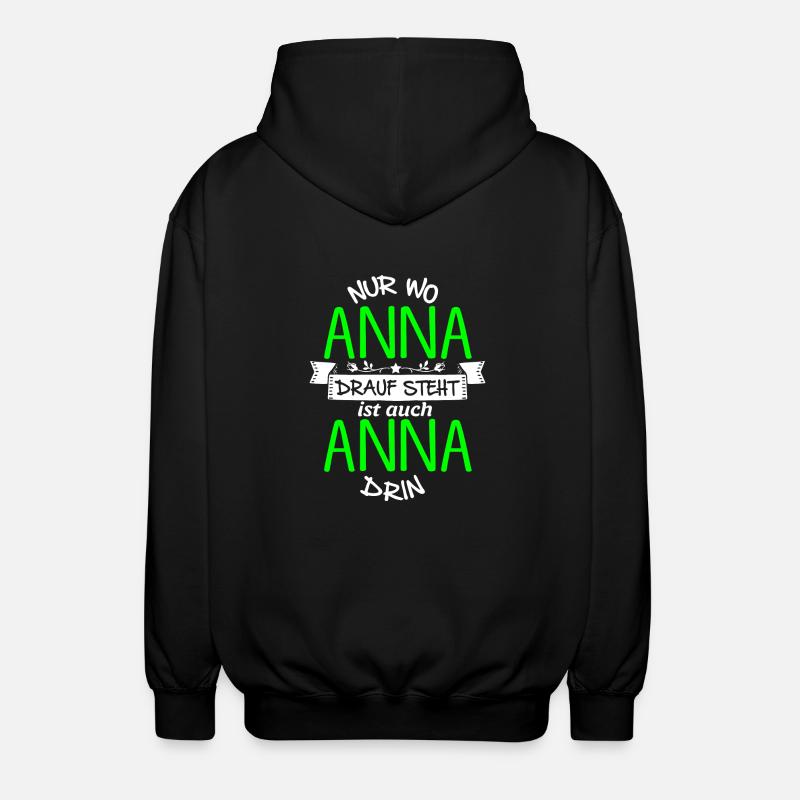 ANNA die Echte - Unisex Kapuzenjacke - Schwarz
