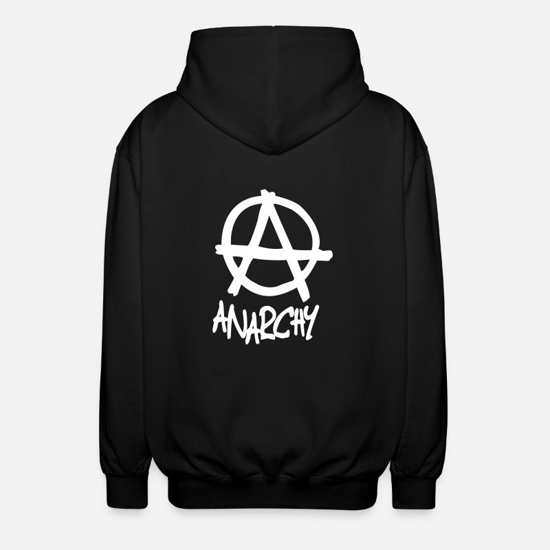 Anarchy - Unisex Hooded Jacket - black
