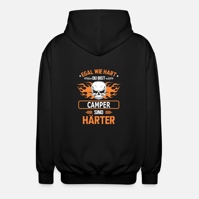 camper - Unisex Kapuzenjacke - Schwarz
