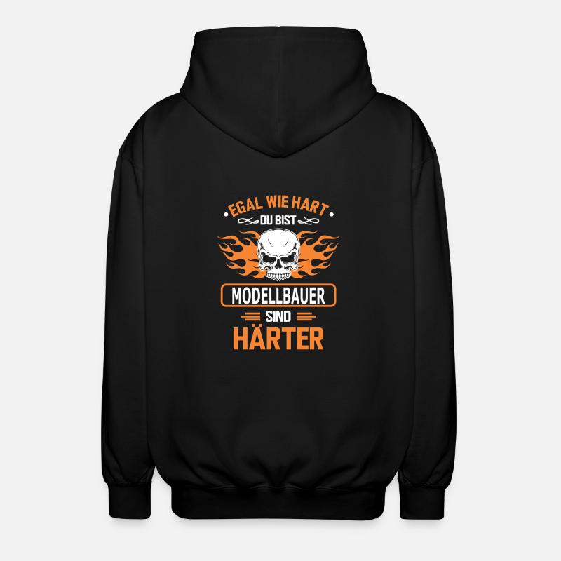 modellbauer - Unisex Kapuzenjacke - Schwarz
