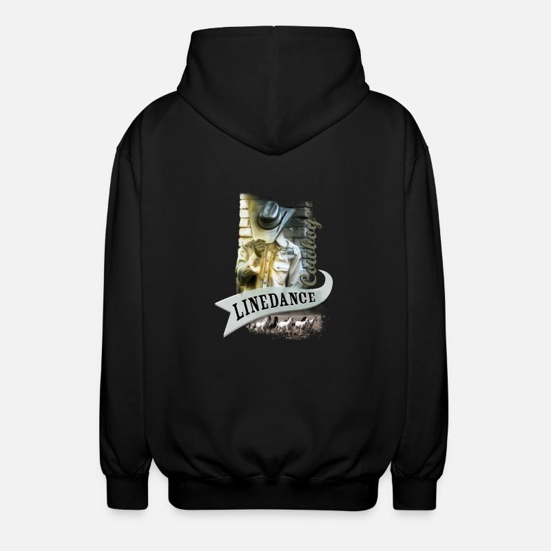 kl_linedance56 - Unisex Kapuzenjacke - Schwarz