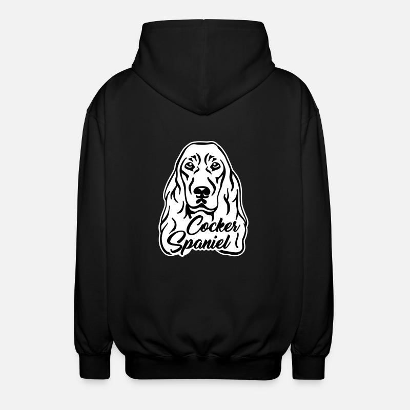 Cocker Spaniel - Unisex Kapuzenjacke - Schwarz