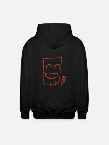 Glückliche Kerle (transparent) - Unisex Kapuzenjacke - Schwarz