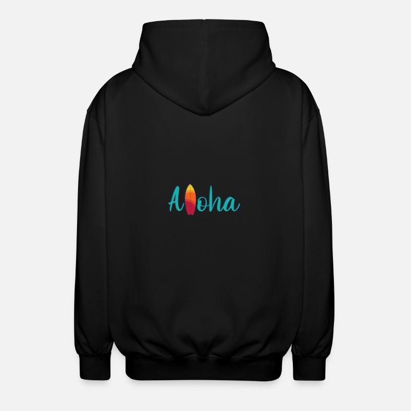 Aloha Vibes – Hawaii Edition - Unisex Kapuzenjacke - Schwarz