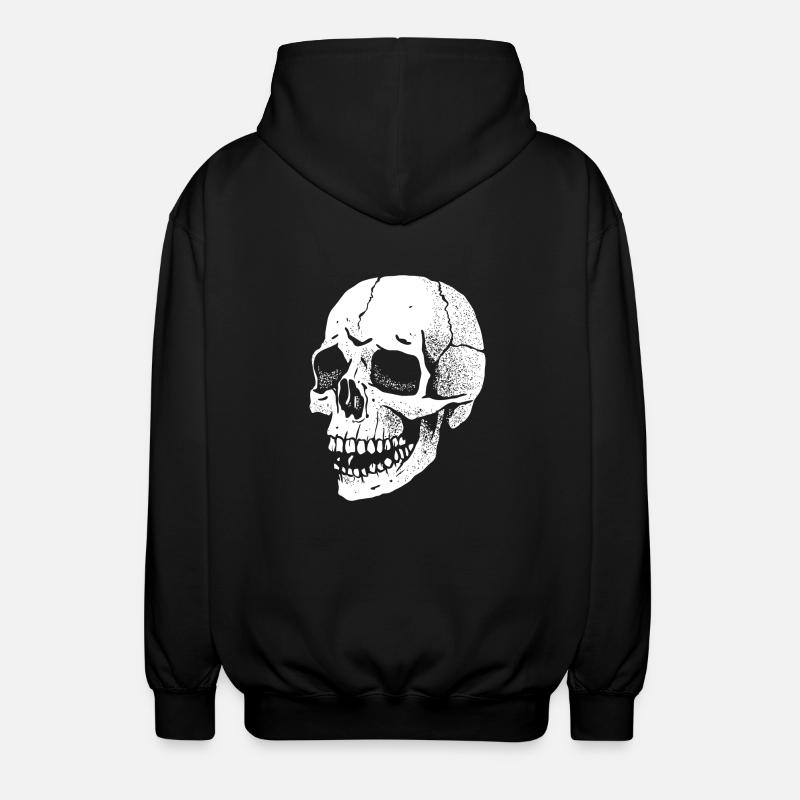 Skull - Unisex Hooded Jacket - black