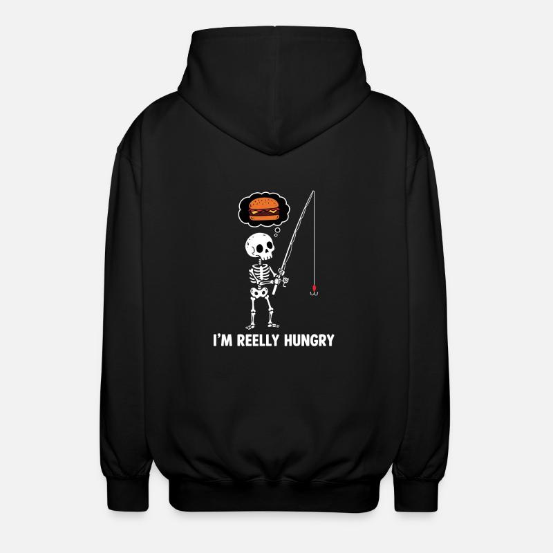 Ich bin hungrig - Unisex Kapuzenjacke - Schwarz