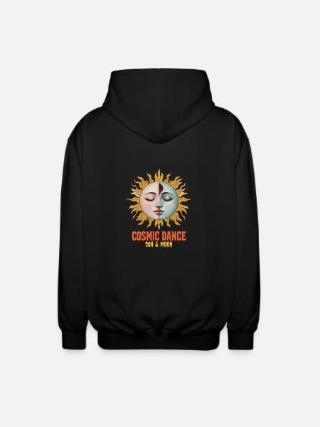 Cosmic Dance Spirituality Gift - Unisex Hooded Jacket - black
