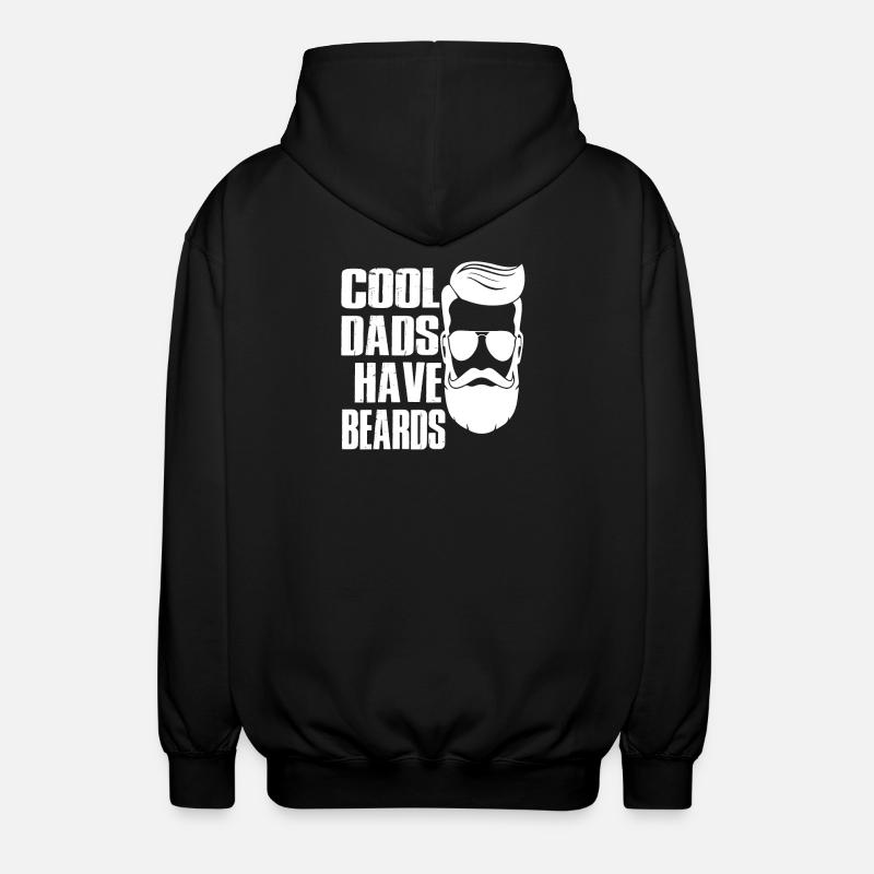 papas cool ont la barbe - Veste à capuche unisexe - noir
