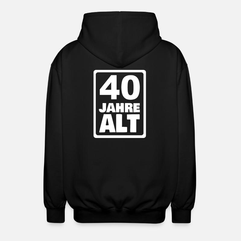 40 - Unisex Kapuzenjacke - Schwarz