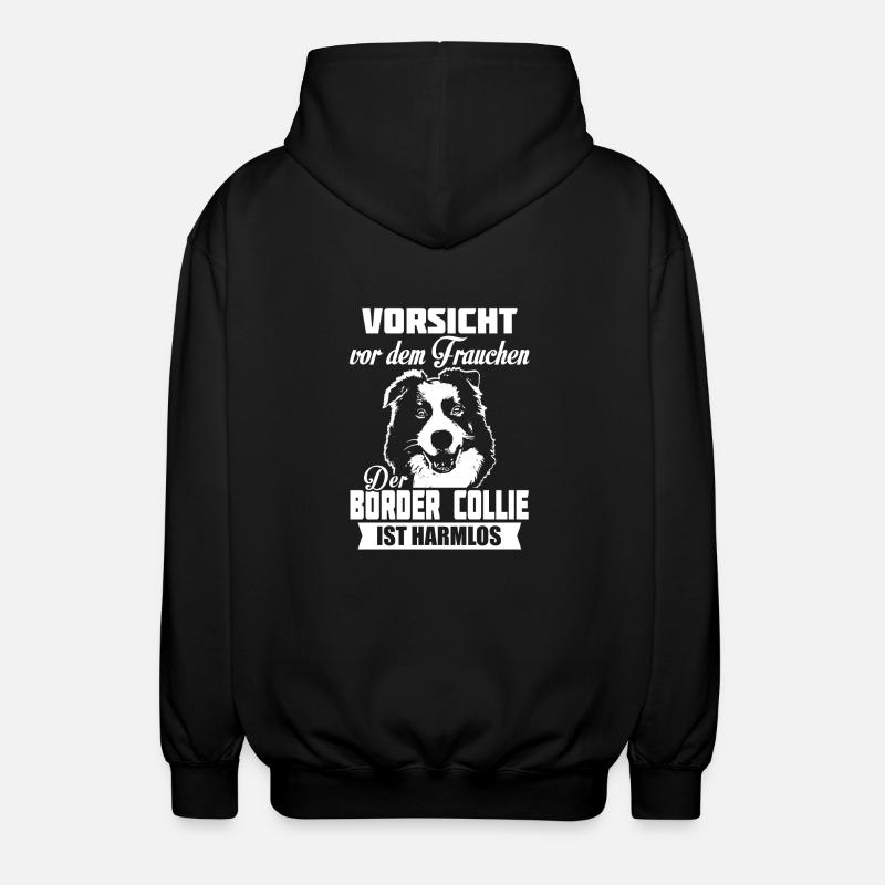 Border Collie - Unisex Kapuzenjacke - Schwarz