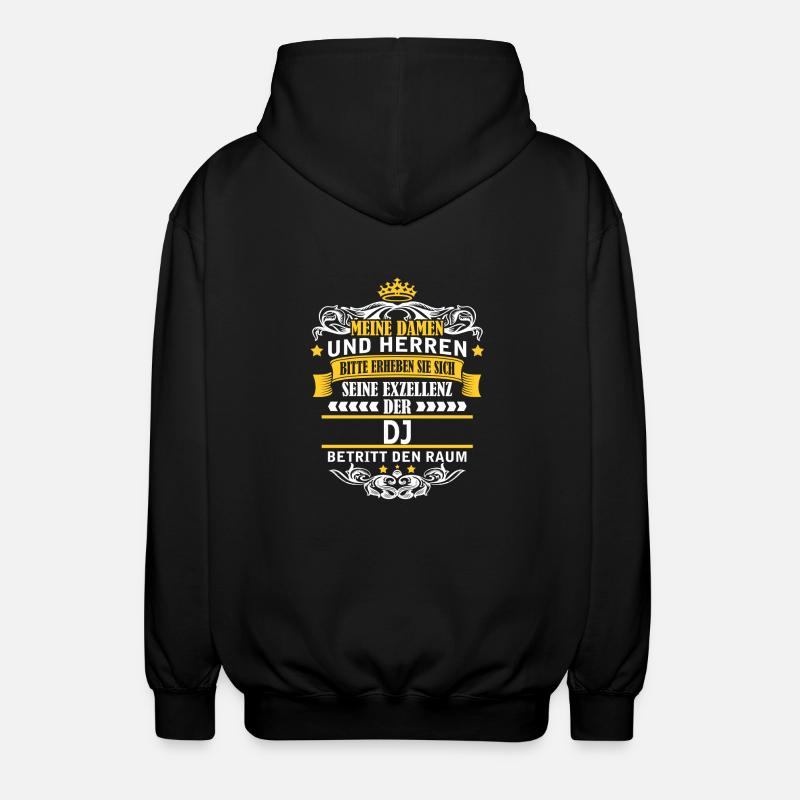 DJ - Unisex Kapuzenjacke - Schwarz