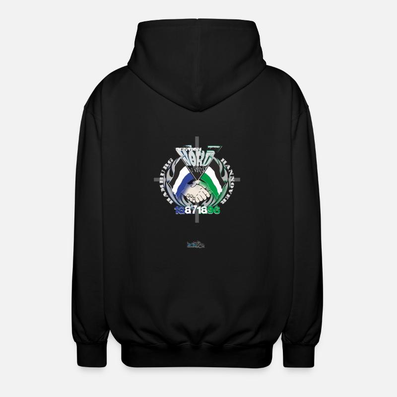 Hambourg - Hanovre Fanfreundschaft - Veste à capuche unisexe - noir