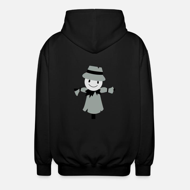 vogelscheuche - Unisex Kapuzenjacke - Schwarz