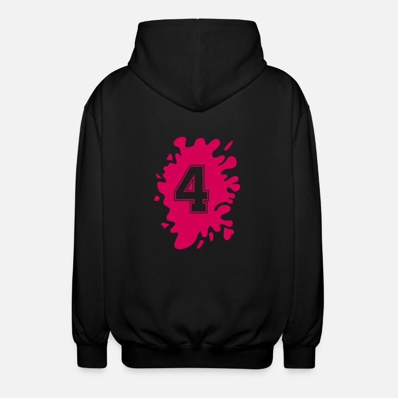Blobs 4 - Unisex Hooded Jacket - black