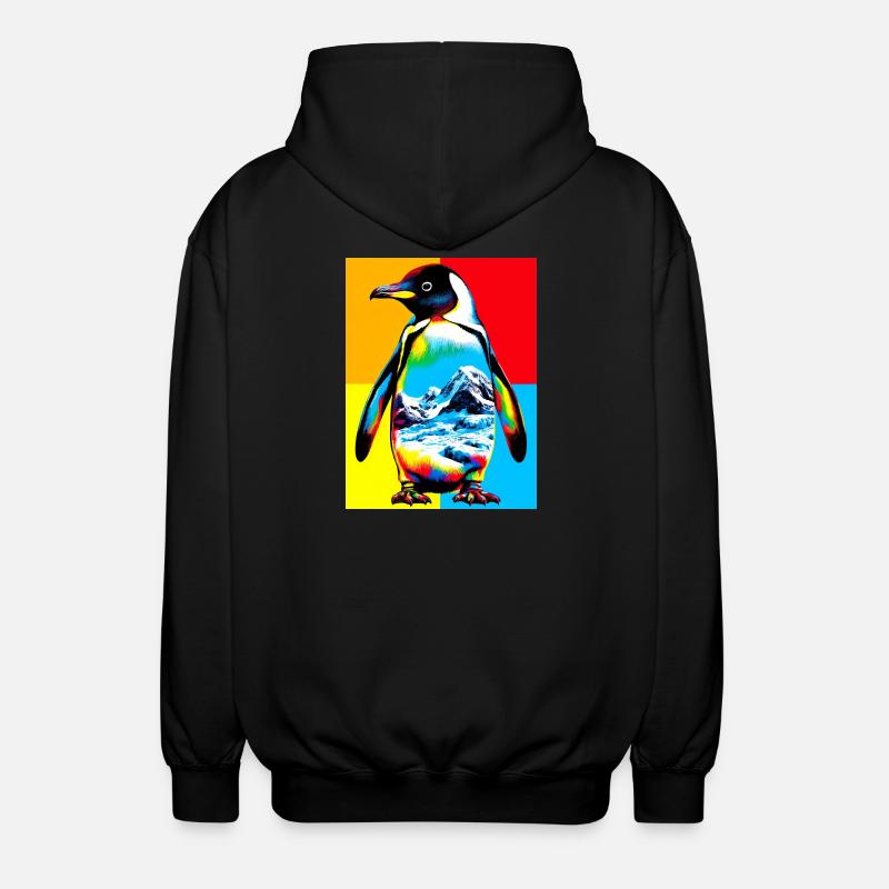 pingouin - Veste à capuche unisexe - noir