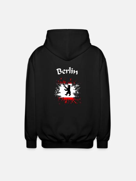 Berlin - Unisex Kapuzenjacke - Schwarz