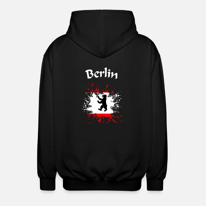 Berlin - Unisex Kapuzenjacke - Schwarz