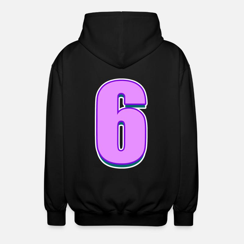 6 - Veste à capuche unisexe - noir