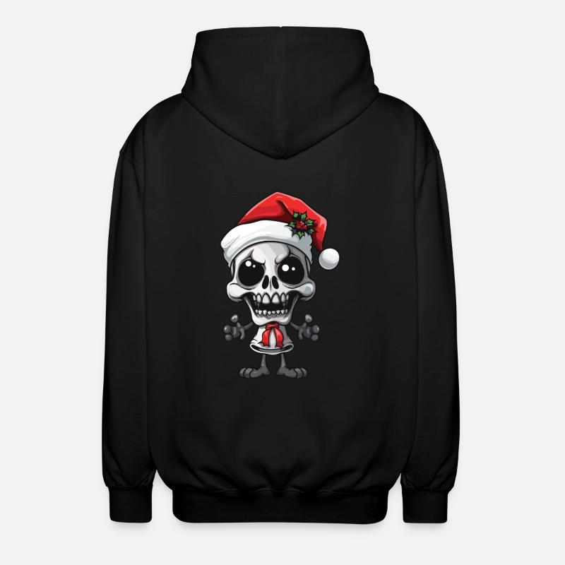 Squelette du Père Noël - Veste à capuche unisexe - noir