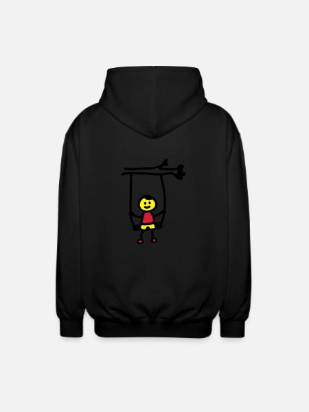 Child swing 3 - Unisex Hooded Jacket - black