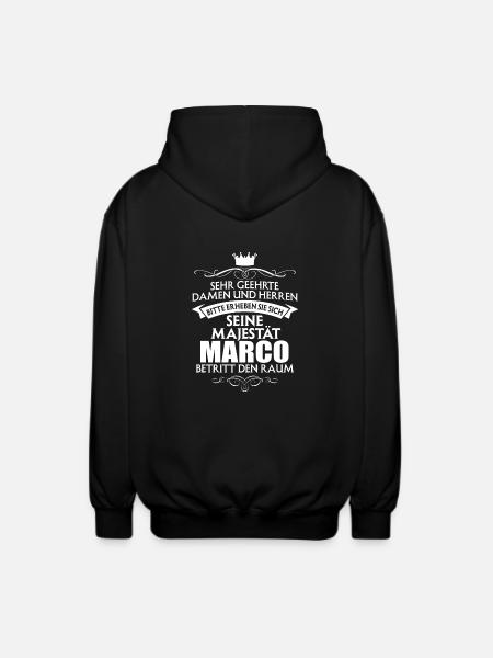 MARCO - Majestät - Unisex Kapuzenjacke - Schwarz