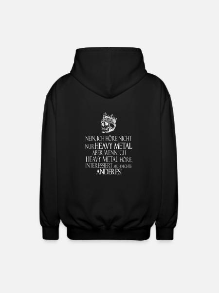 Heavy Metal Musik - Unisex Kapuzenjacke - Schwarz