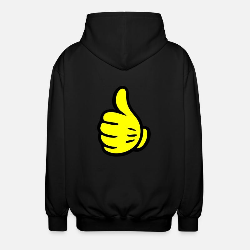 Hand Like Comic - Unisex Hooded Jacket - black