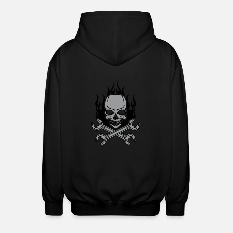 Tuning Skull - Unisex Kapuzenjacke - Schwarz