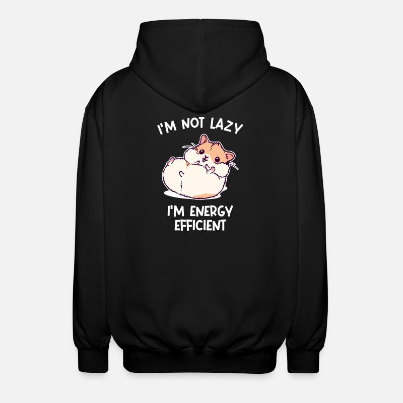 Hamster Kuscheltier Haustiere Heimtier Statement - Unisex Kapuzenjacke - Schwarz