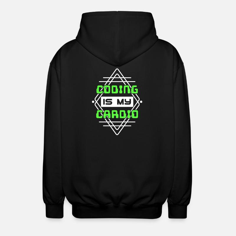 Developer Statement Code Skripting Webentwickler - Unisex Kapuzenjacke - Schwarz