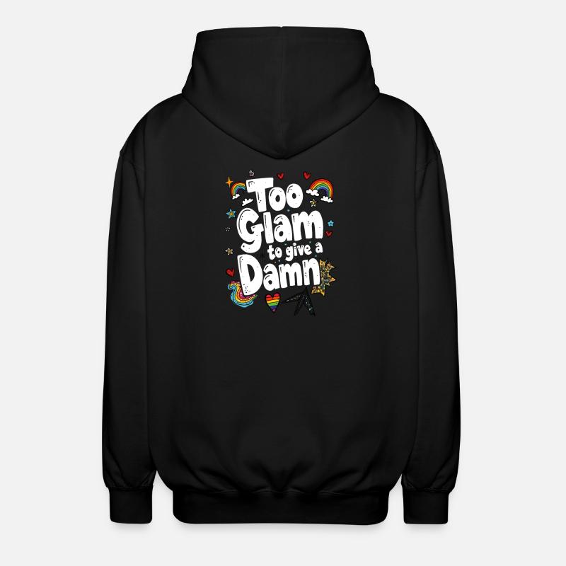 TROP GLAMOUR POUR S’EN SOUCIER - Veste à capuche unisexe - noir