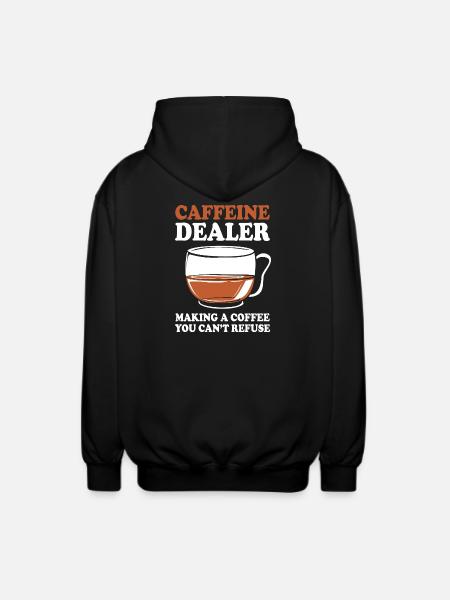 Espresso Koffein Barista Kaffee - Unisex Kapuzenjacke - Schwarz