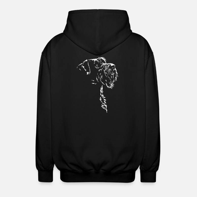 Silhouette de Schnauzer géant Chien Wilsigns - Veste à capuche unisexe - noir