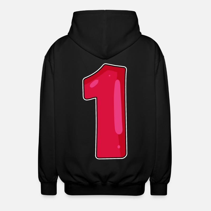 Numéro 1 - Veste à capuche unisexe - noir