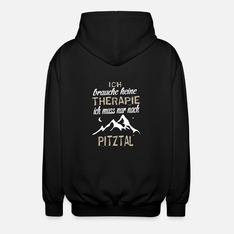 Pitztal - Unisex Kapuzenjacke - Schwarz