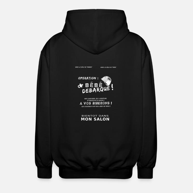 Bébé débarque - Veste à capuche unisexe - noir