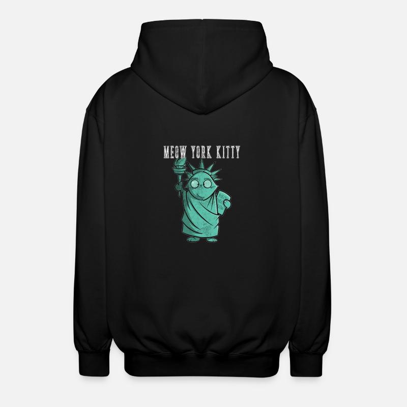 MEOW YORK KITTY - Unisex Kapuzenjacke - Schwarz