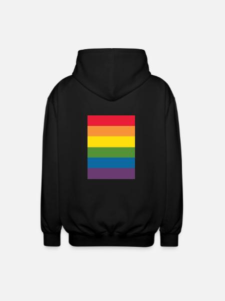Just Pride & Proud - Unisex Hooded Jacket - black