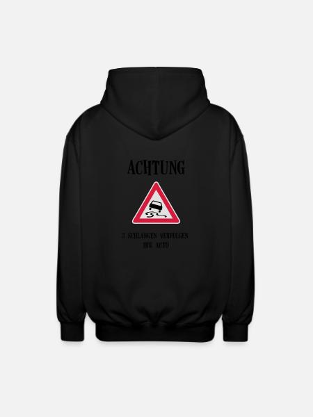 3 Schlangen - Unisex Kapuzenjacke - Schwarz