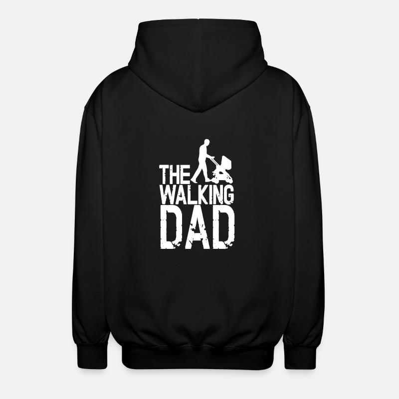 The Walking Dad - Unisex Kapuzenjacke - Schwarz