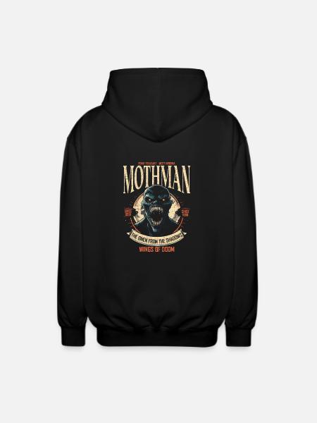 Mothman Dark Cryptid Legend Virginie-Occidentale - Veste à capuche unisexe - noir