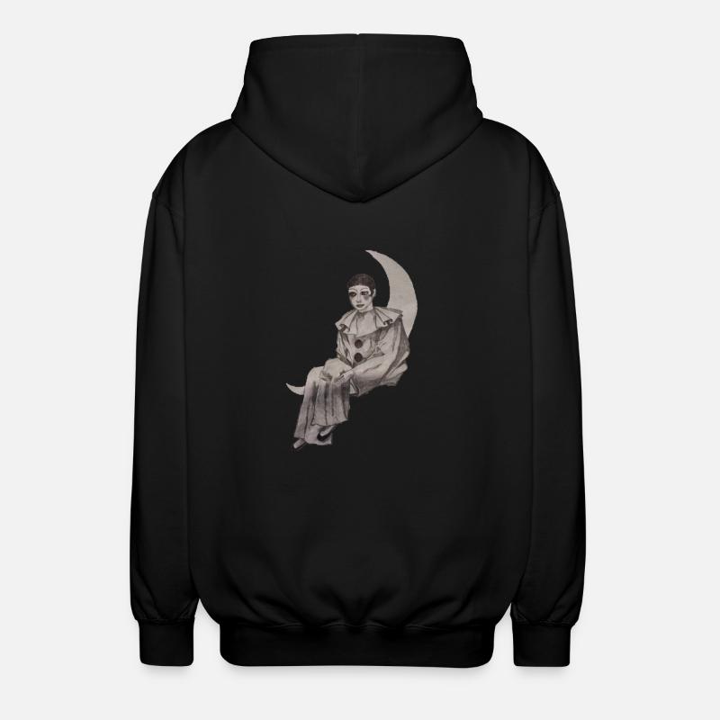PIERROT - Veste à capuche unisexe - noir