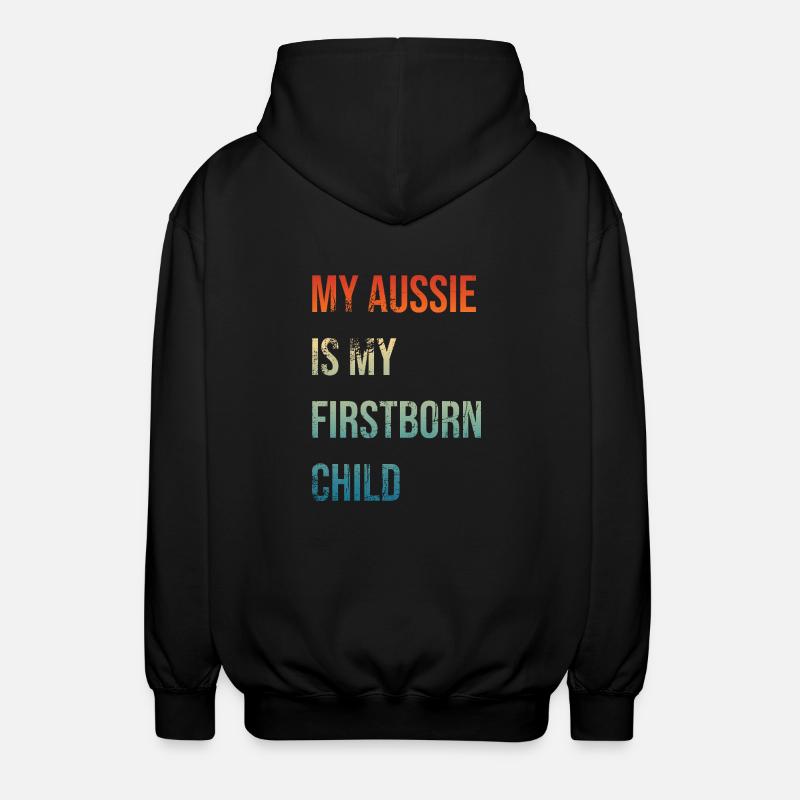 Aussie Firstborn - Unisex Hooded Jacket - black